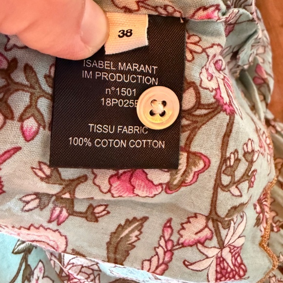 Isabel Marant Etoile Floral Ruffle Blouse, size 38 - Picture 9 of 9